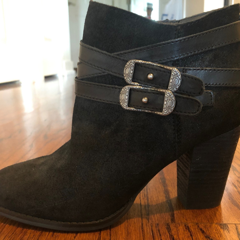 Reba Zania Black Leather Boots